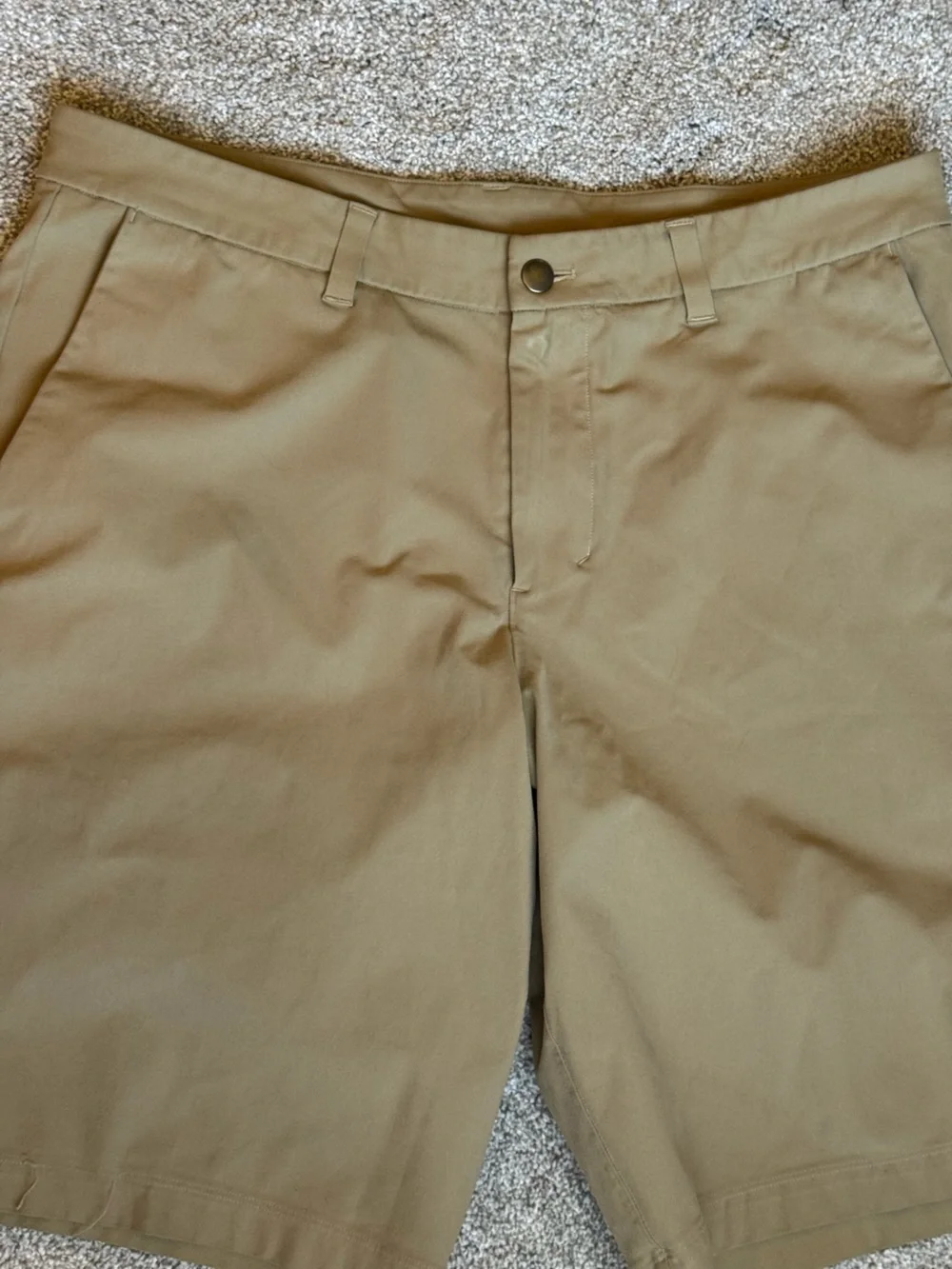 Lululemon Commission Short Relaxed Warpstreme Tofino Sand Beige Size 34